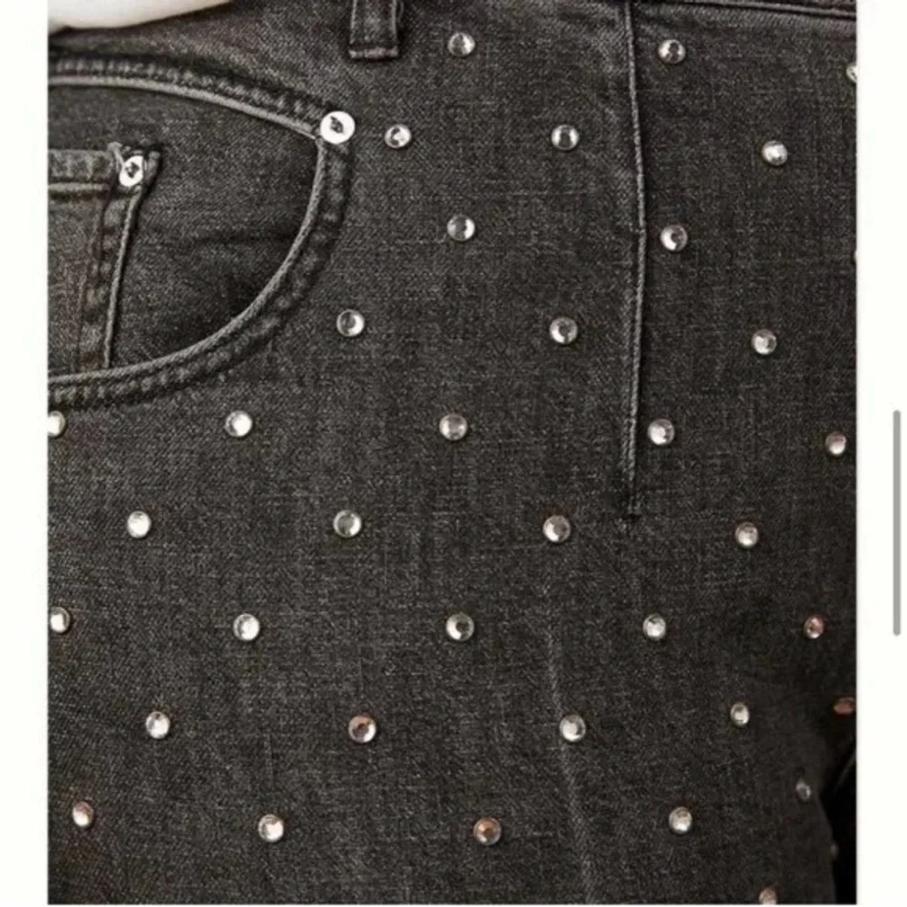 NWT Pilcro for Anthropologie Studded Ultra High Rise Jeans Size 28